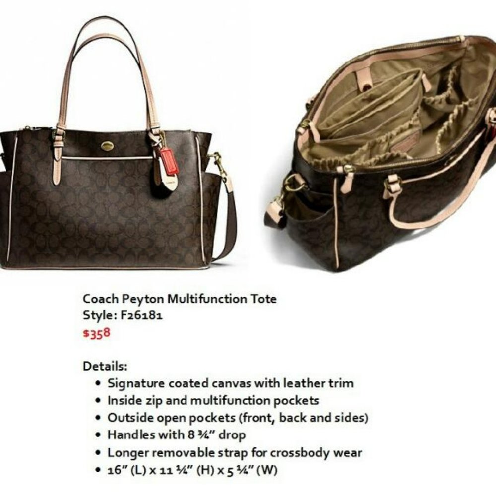Coach Peyton Multifunction Tote Style : F26181